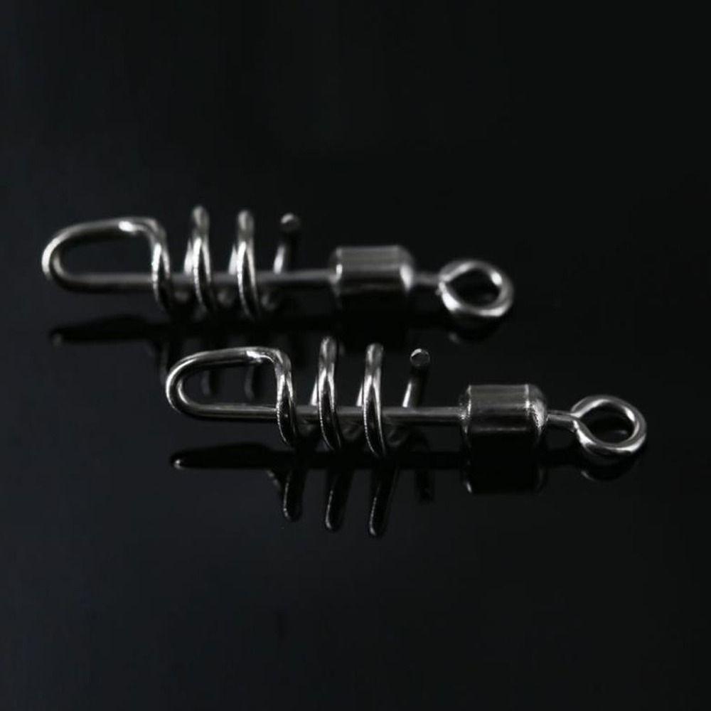 20PCS 2#-10# 8-Shape Connect Ring Stainless Steel Snap Change Connector Fishing Hook