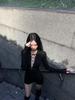 Women's Black Hollow Long Sleeve Slim Bodysuit - Autumn Petite American Style