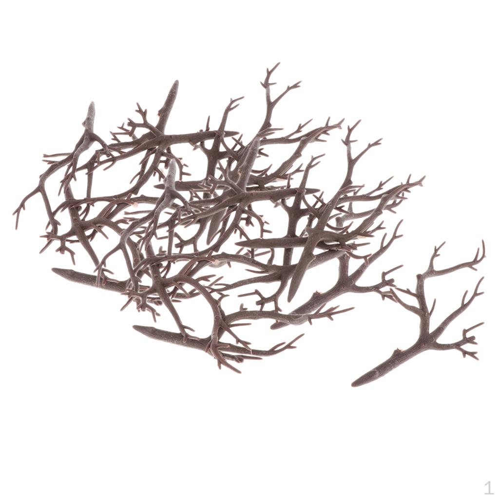 

20 шт. Пластиковые рога Ветки Украшение Изготовление головного убора для поделок