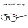 TR90 Ultra-Light Reading Glasses Clear HD Lens for Presbyopia Diopter +1.0 to 4.0 for Women Men