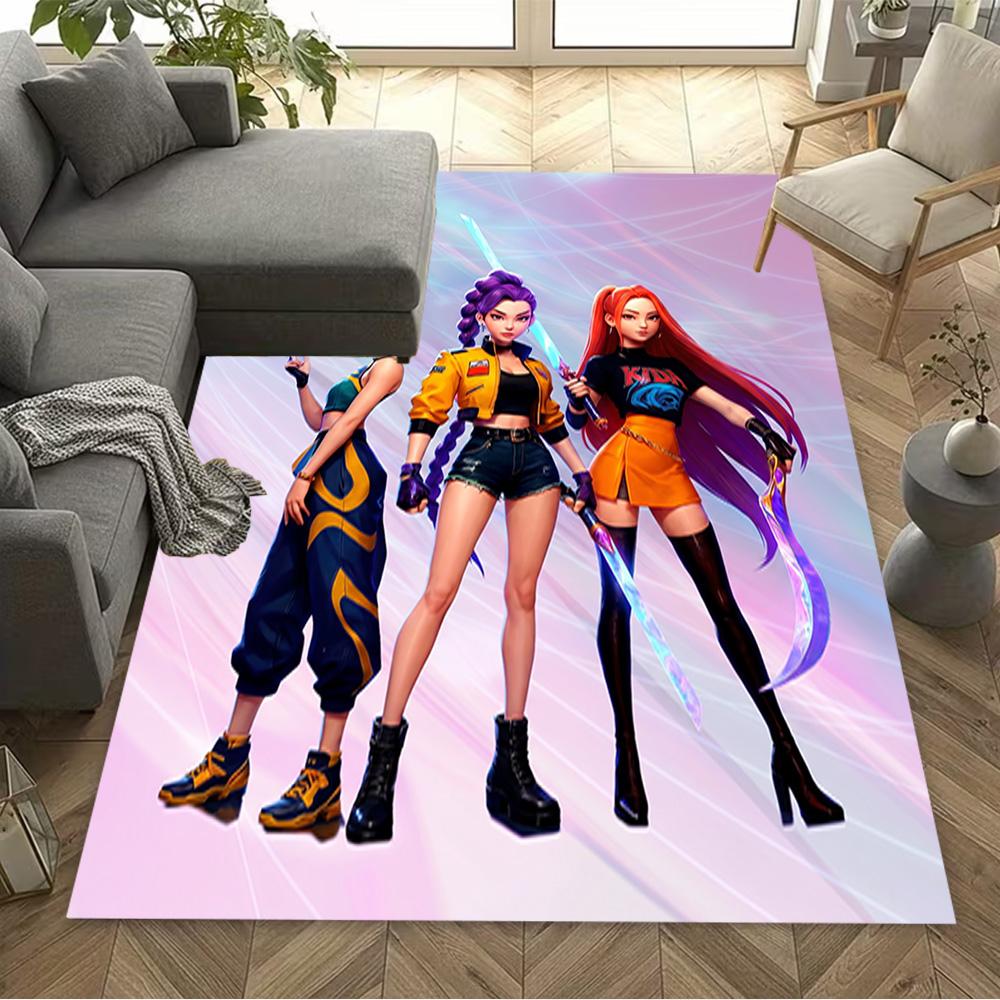 Future Fashion Warriors Area Rug Suitable for Bedrooms Foyer Dining Room Decorate Room Anti-slip Rug Decorate Offices