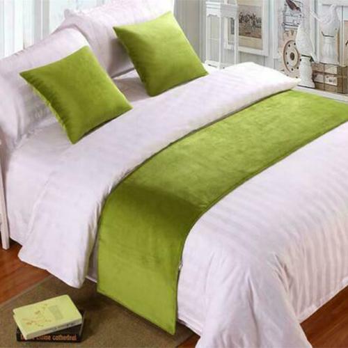 European Style Luxury Velvet Bed Runner Throw Home Hotel Decoration Bed Flag Wedding Bedroom Bed Tail Towel Pillowcase