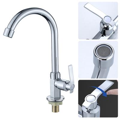 Bars Kitchen Faucet Swivel Spout Kitchen Faucet Silver