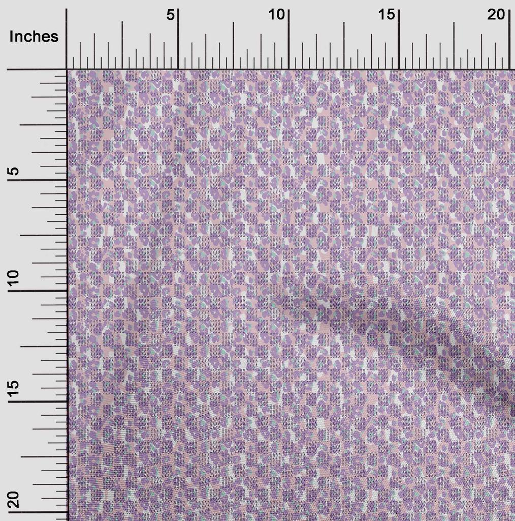 OneOone Batista De Algodon Tela Leopardo Piel De Animal Coser Labores De Artesana Impresiones De Tejidos Por Metros 56 Pulgadas De Ancho