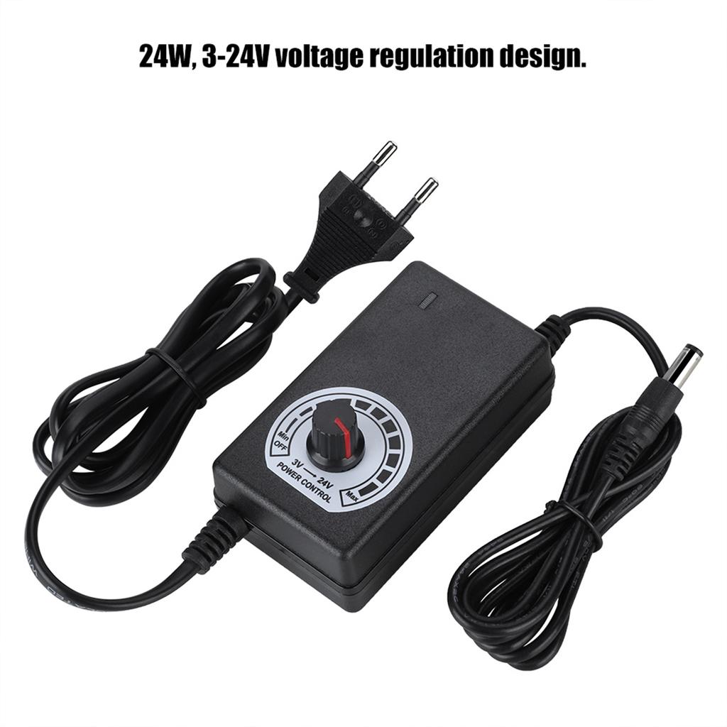 24W 3 24V Power Supply Charger Adapter with LED Display Voltage Regulation