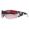 European and American new fashion YK one-piece pentagram sunglasses Cyberpunk sunglasses Internet celebrity street shot