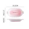 Korean‑Style Fresh Strawberry Ceramic Tableware Set, Oven & Microwave‑Safe Cute Irregular Bowl Plate Spoon for Home Kitchen