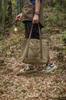 CAMPING MOON Canvas Tote, Military Tote, Camping Gear Storage Case, 24oz, Extra Thick Canvas, B4 Size, B-189