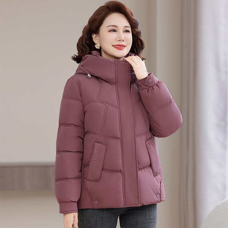 Women's New Fashionable Versatile Hooded Cold Fluffy Warm Loose High-quality Fabrics Casual Sports Cotton Coat Jacket