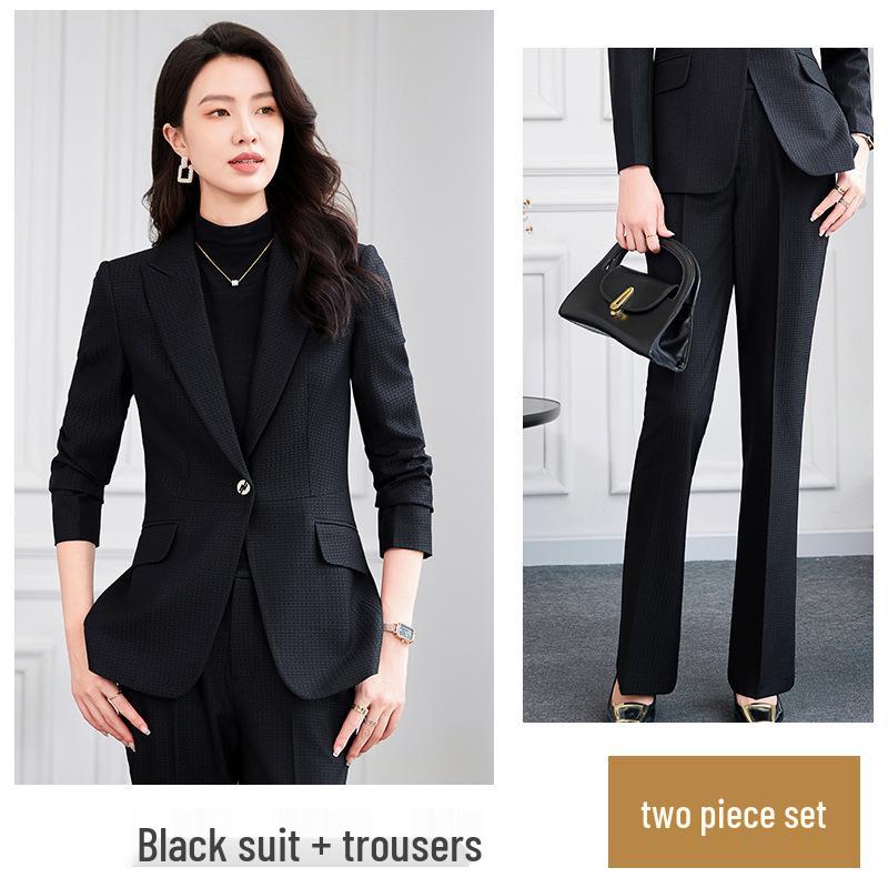 Zihong Spring/Autumn 2024 Women's Suit Set – Elegant, Goddess Style, Casual Workwear
