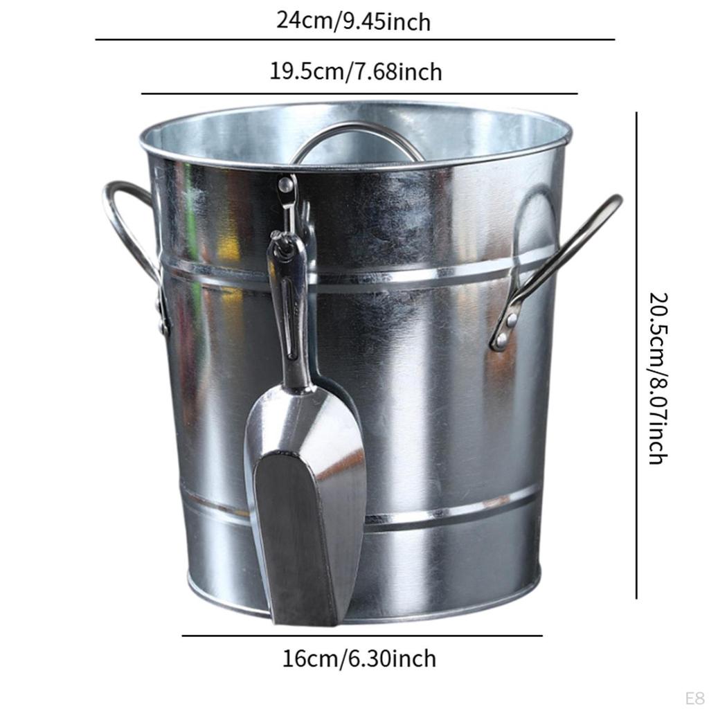 Tub with Lid And Scoop for Wine, Beer, More