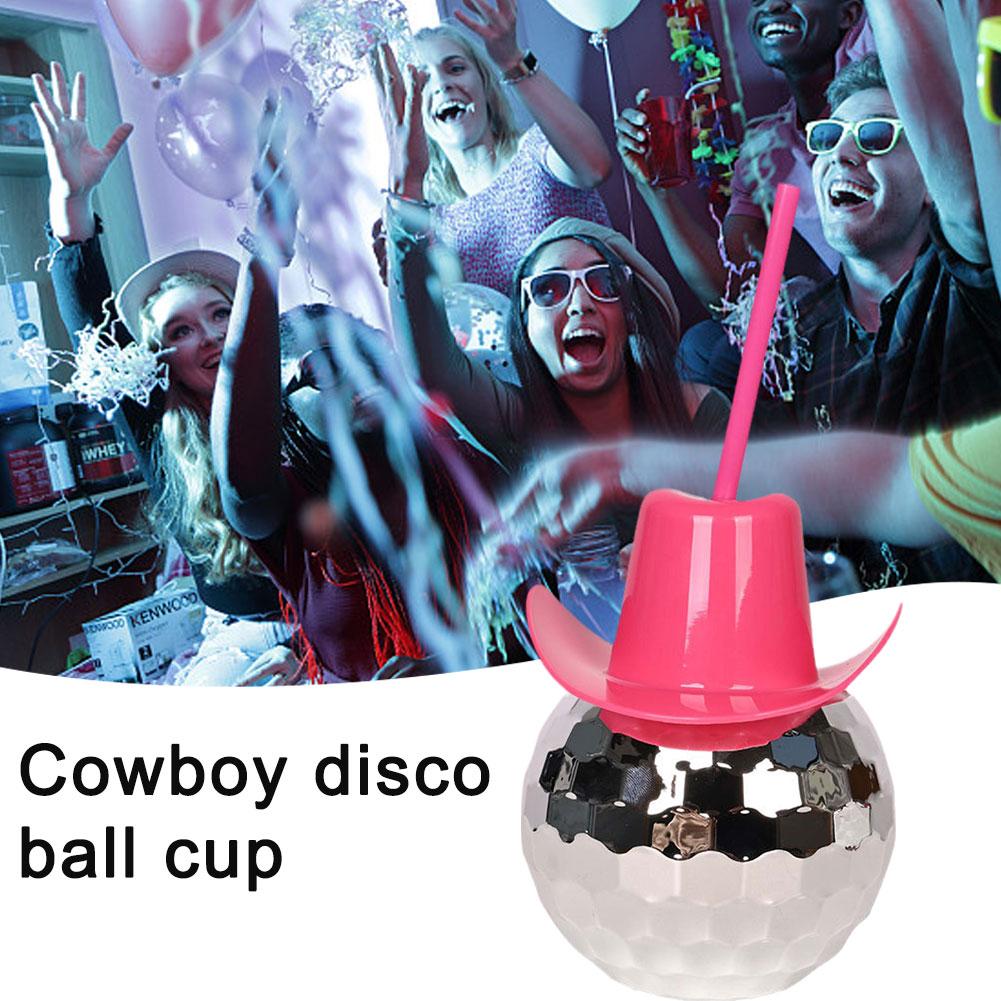 Buy Unique Disco Ball Cups Flash Cocktail Cup With Straw