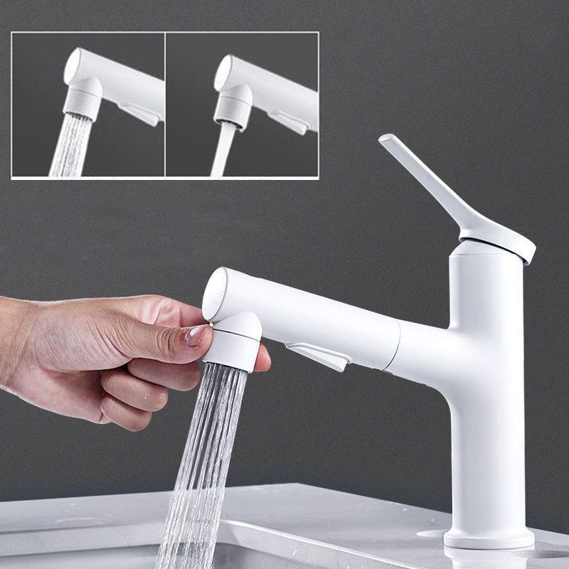 Single Hole Bathroom Basin Faucet Pull-out Brass Faucet Hot and Cold Water Mixer Water Tap Single Hole For Bathroom Sinks Taps
