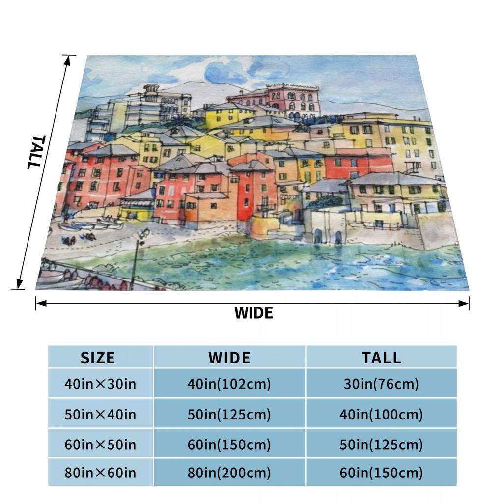 Genova Boccadasse (Liguria-Italy) Personalized Home Decor An Ultra-Soft Micro Fleece Blanket