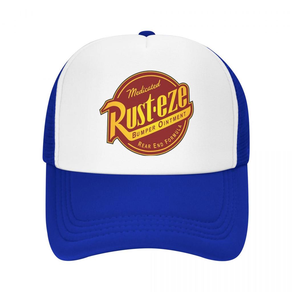 Medicated Rust.eze Lightning Mcqueen Mesh Trucker Hat Trendy Summer Breathable Mesh-back Sun Caps Adjustbale For Casual Headwear