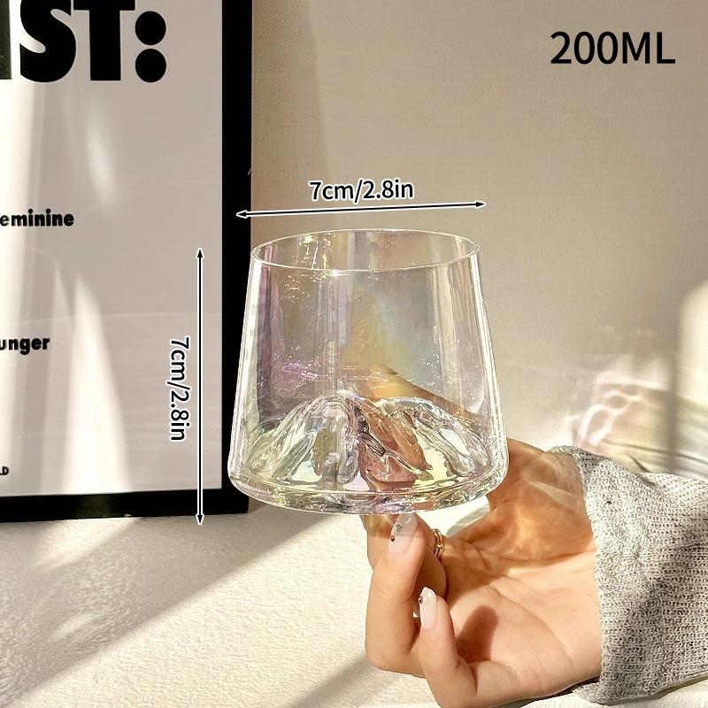 Transparent Whiskey Glasses Mountain Crystal Glass Drinking Glasses For Drinking Bourbon, Cognac, Scotch, Cocktails 125-380Ml