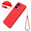 For Oppo F31 5G/A6 Pro 5G/4G Liquid Silicone Case Phone Back Cover with Hand Strap