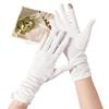 Sunscreen Gloves for Women In Summer UV Proof Extended Cotton Thread Driving Touch Screen Anti Slip Thin Lace Gloves