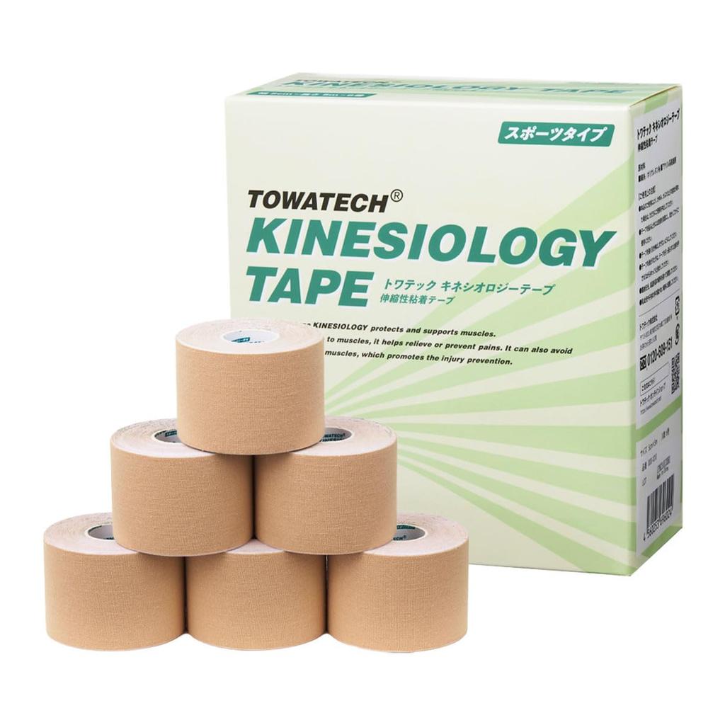 Towatech Kinesiology Tape 50mm x 5m 6 rolls Sports Type