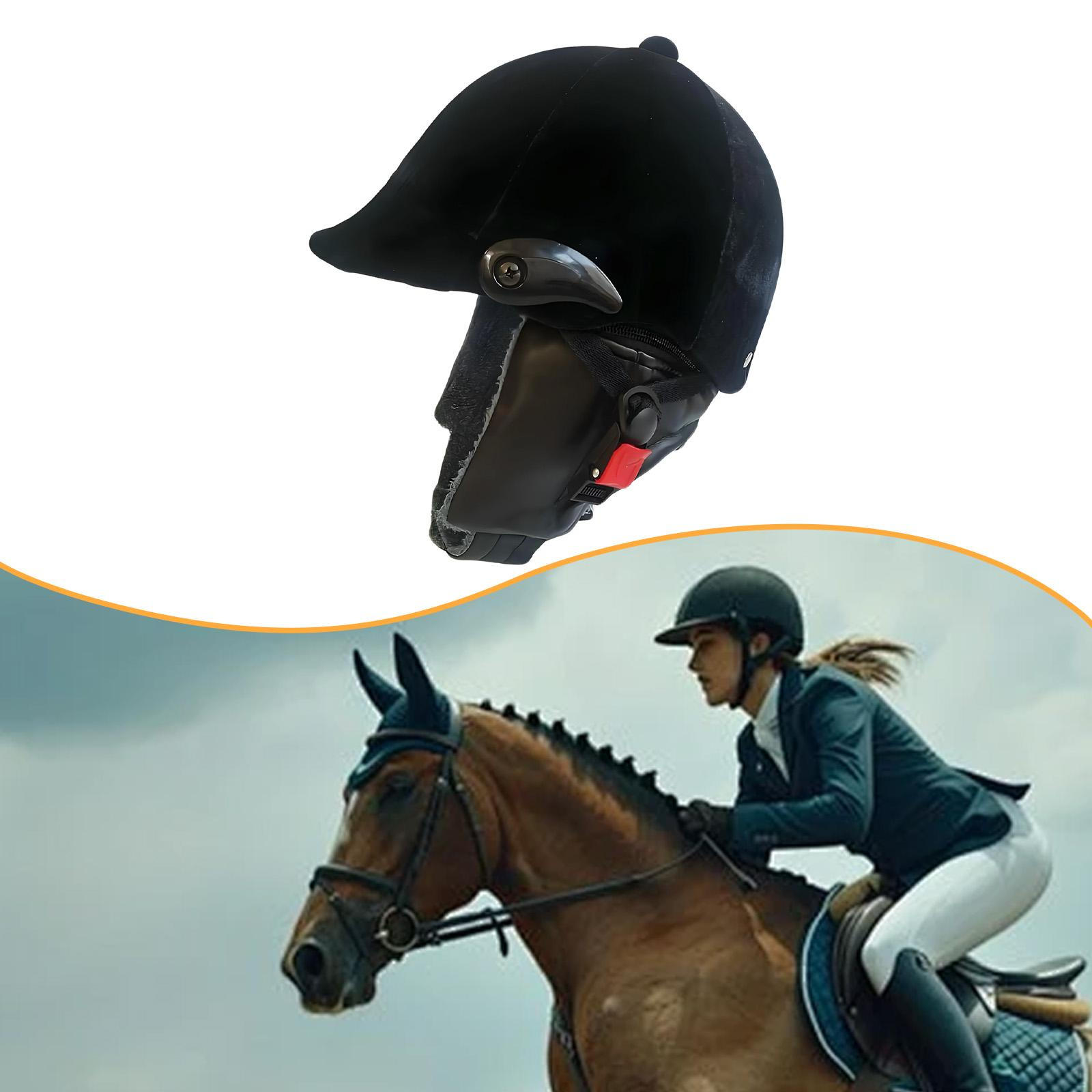 

Lightweight And Classic Velvet Riding Helmet for Women Men