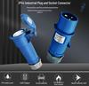 Industrial 32A 3-Pin IP44 Waterproof Plug & Socket Set, 250V Flame-Resistant Connector