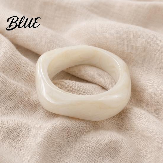 Eco-friendly Resin Bracelet Translucent Bracelet Exaggerated Irregular Shape Retro Lightweight