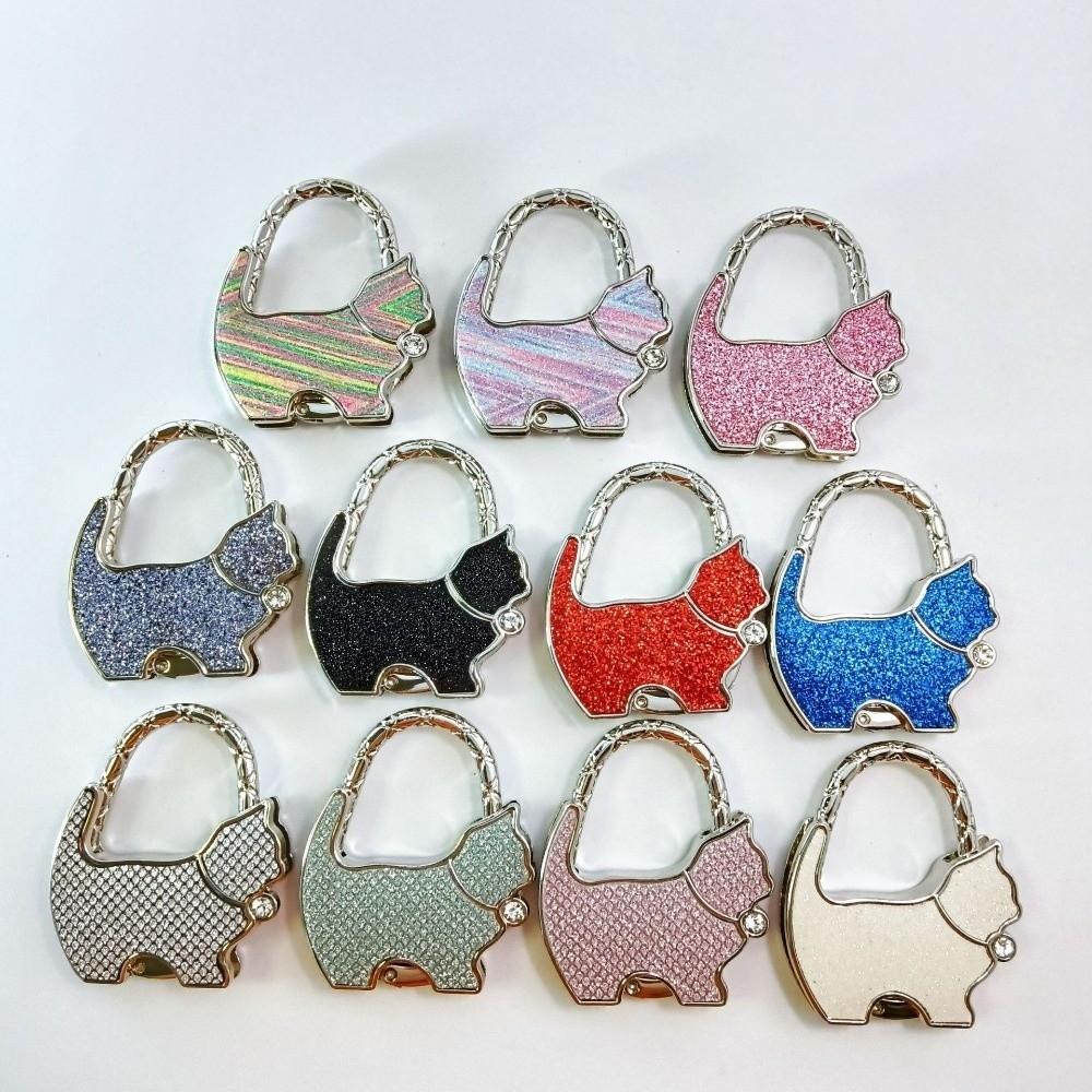 Foldable Cat Handbag Hook Lovely Design Folding Bag Hook NEW Table Edge Hook Home Decoration