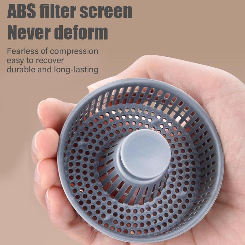 Pop Up Kitchen Sink Drain Filter and Plug, Made Of 304 Stainless Steel