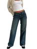 Jeans dritti in denim da donna di alta qualità europei e americani