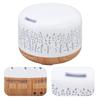Desktop Humidifier 300ml Wood Grain Design Low Noise Aromatherapy Humidifier with LED Color Light 100‑240V