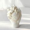Heart Candle Mold Hand Holding Heart Silicone Mold DIY Aromatherapy Plaster Craft Home Decor Gift