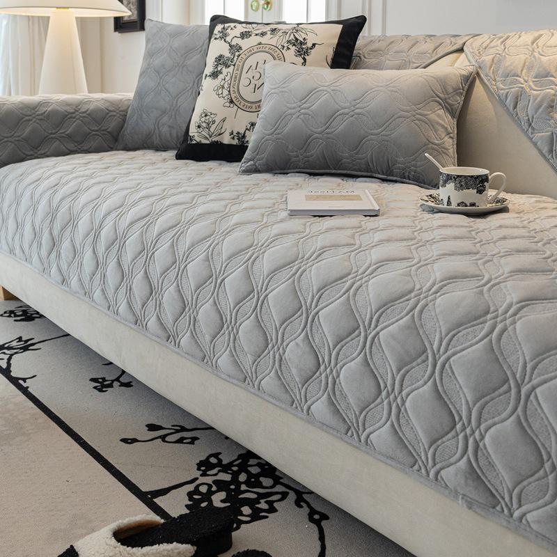 Nordic Plush Sofa Cushion 2026: All-Season, Non-Slip Seat Cover for Living Room.