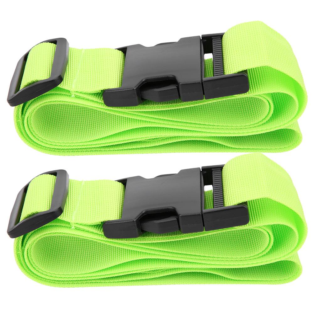 2pcs Adjustable Luggage Strap Multifunction Suitcase Buckle Strap Baggage Belts Tag