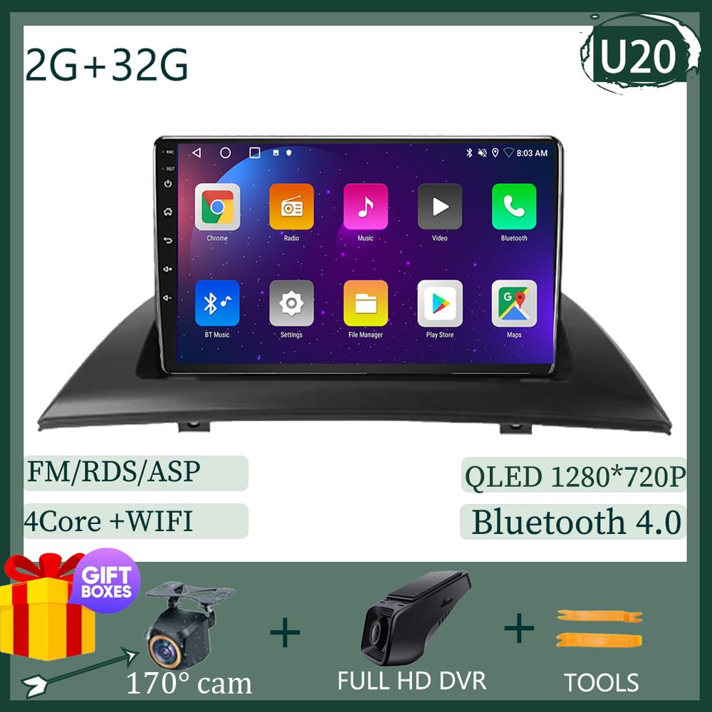 Android 14 Multimedia For BMW X3 E83 2003 - 2012 Car Stereo Radio QLED Player GPS Navigation Carplay Auto HDR Wifi 5G NO 2DIN