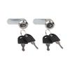 Zinc Alloy Cam Lock 2PCS with 4 Keys for Locking Mailbox Furniture and Cabinet Doors Offering Reliable Performance