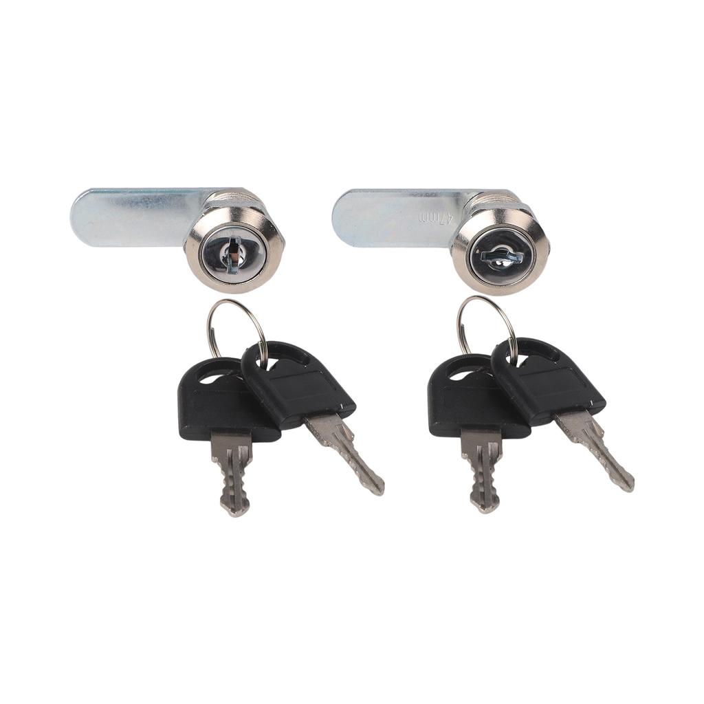 Zinc Alloy Cam Lock 2PCS with 4 Keys for Locking Mailbox Furniture and Cabinet Doors Offering Reliable Performance