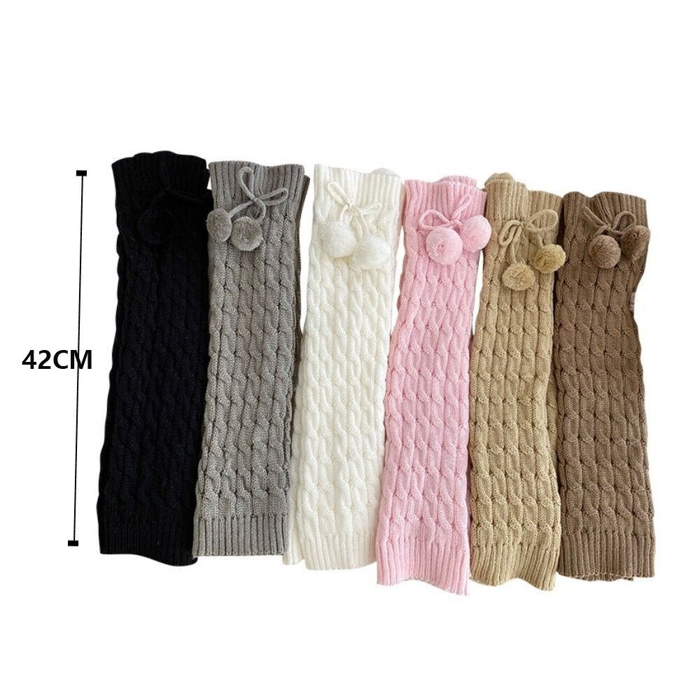 Korean Style Children's Sock Cover Plush Leg Cover Hairball Long Stacked Socks  Autumn and Winter