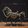 Resin Running Horse Figurine Decor Living Room Office Desk Home Dcor Modern Luxury Animal Sculpture