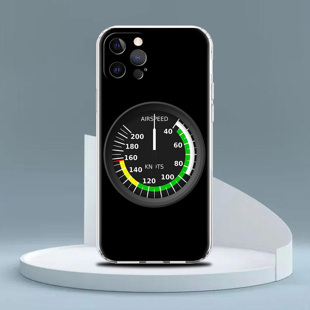 Прозрачный чехол для Apple iPhone 13 Pro 11 14 12 7 8 Plus SE 2022 XR X Чехол для телефона авиационный самолет вертолет кабина прибор iPhone 14