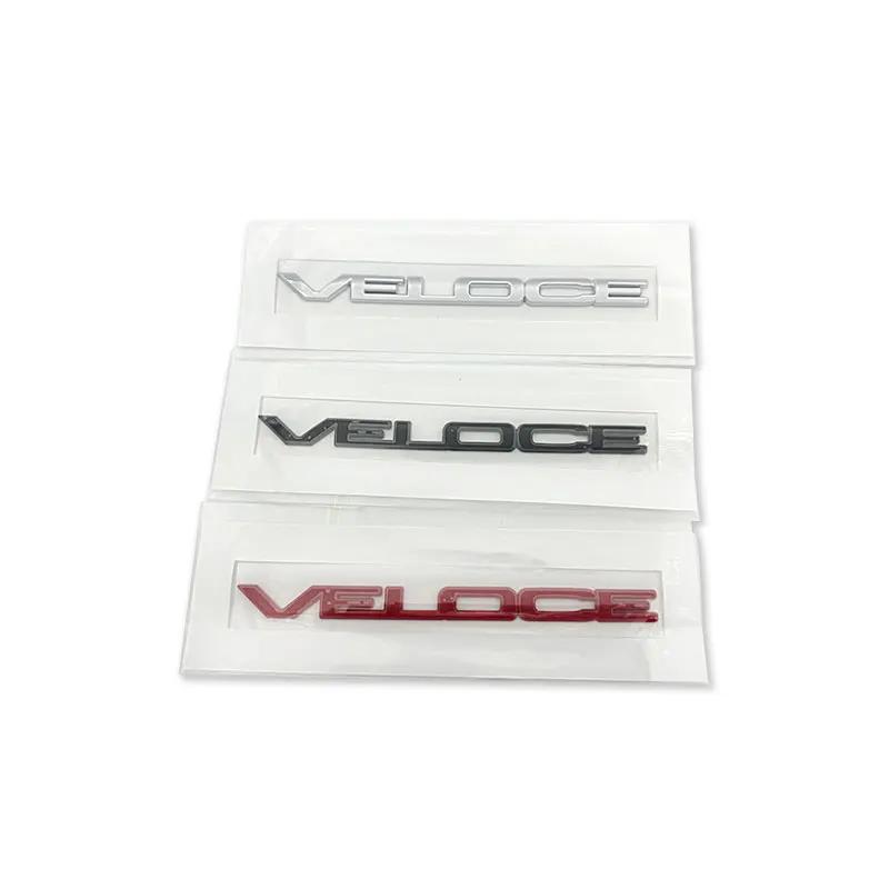 1 pièce Q4 Q2 GIULIA GIULIETTA STELVIO VELOCE Ti Badge Emblème Autocollants de Voiture pour Coffre Arrière Rénovation Étiquette de Coffre Logo Accessoires