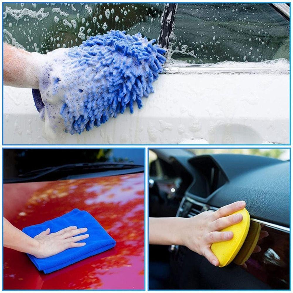 12pcs/Set Tire Brush Car Cleaning Brush Kit Dashboard Car Detailing Brush  Car Seat Cleaning