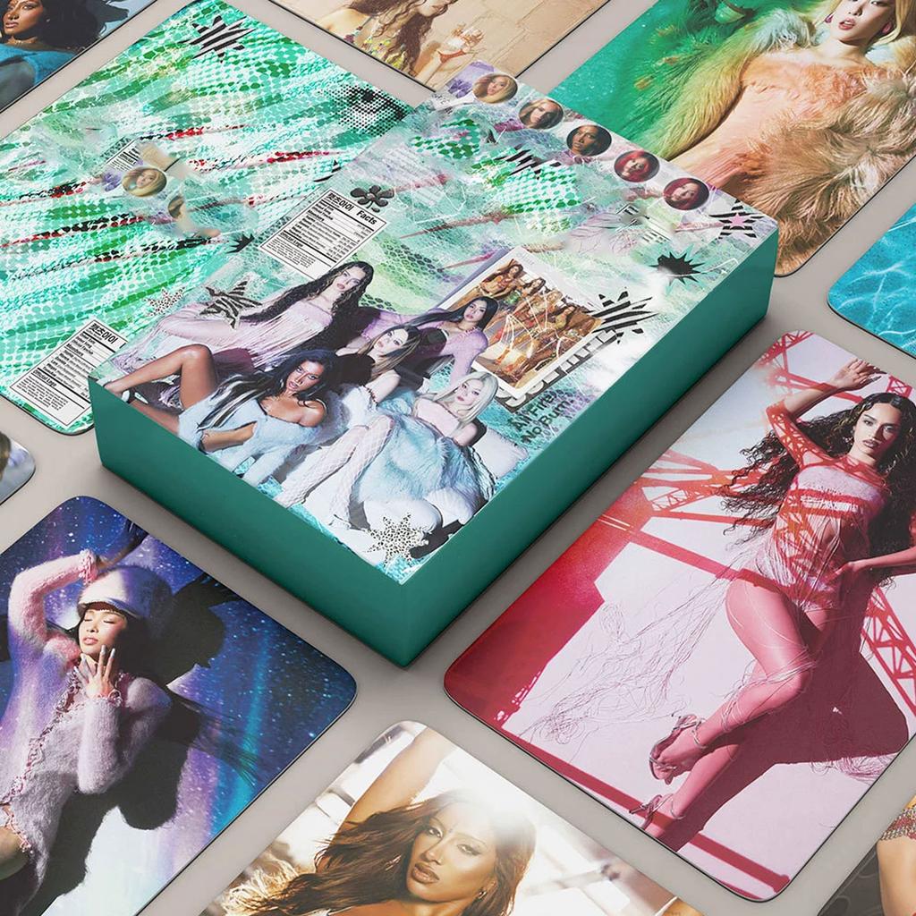 55 Pcs Girl Group Photocard Set, 3 Inch Photo Cards Star Fan Collection Cards