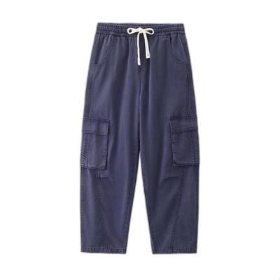 Men's Multi-Pocket Elastic Waist Straight Leg Cargo Pants