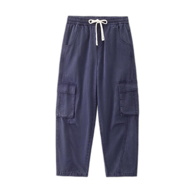 Giordano Men s Multi-Pocket Elastic Waist Straight Leg Cargo Pants L