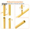 Wedding Arch Props Backdrop Stand, 6.2FT, 7FT, 8.4FT Set of 3 Golden Metal Triangle Ceremony Flower Stand Frame for Baby Shower Birthday Party Balloon