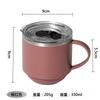 11oz stainless steel insulated coffee mug with handle double wall vacuum travel mug tumbler Cup with sliding lid
