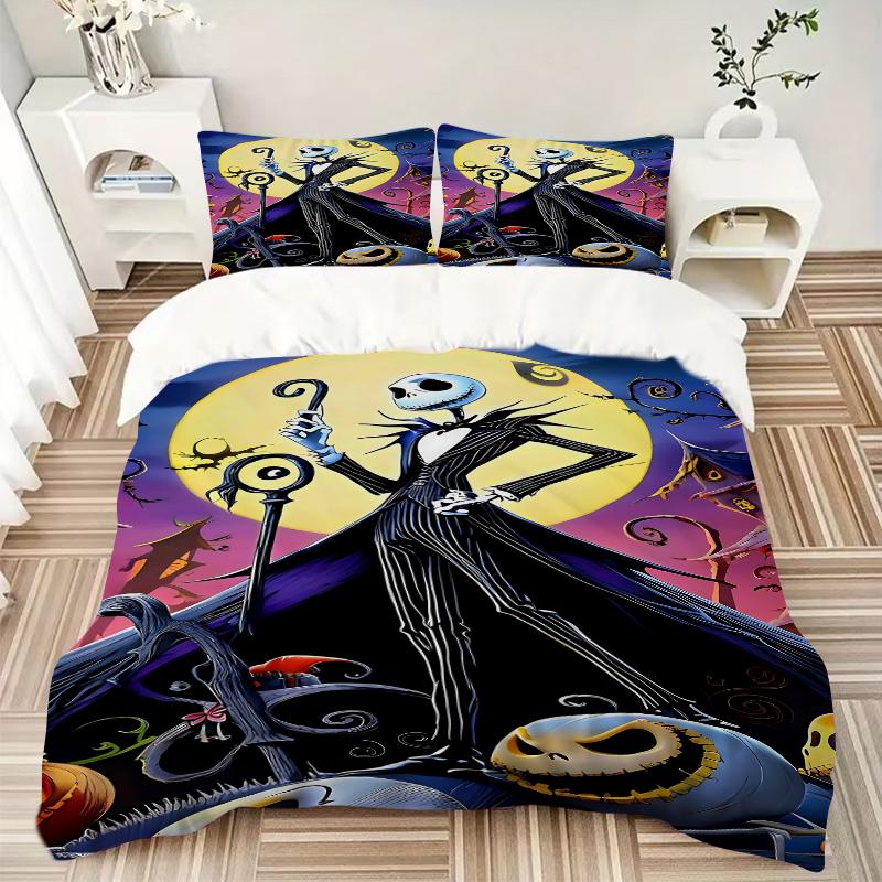3Pcs Nightmare Before Christmas Bedding Sets For All Sizes New 3D Printed Bed Cover Comforter Duvet Cover Pillowcase Bedroom Decoration