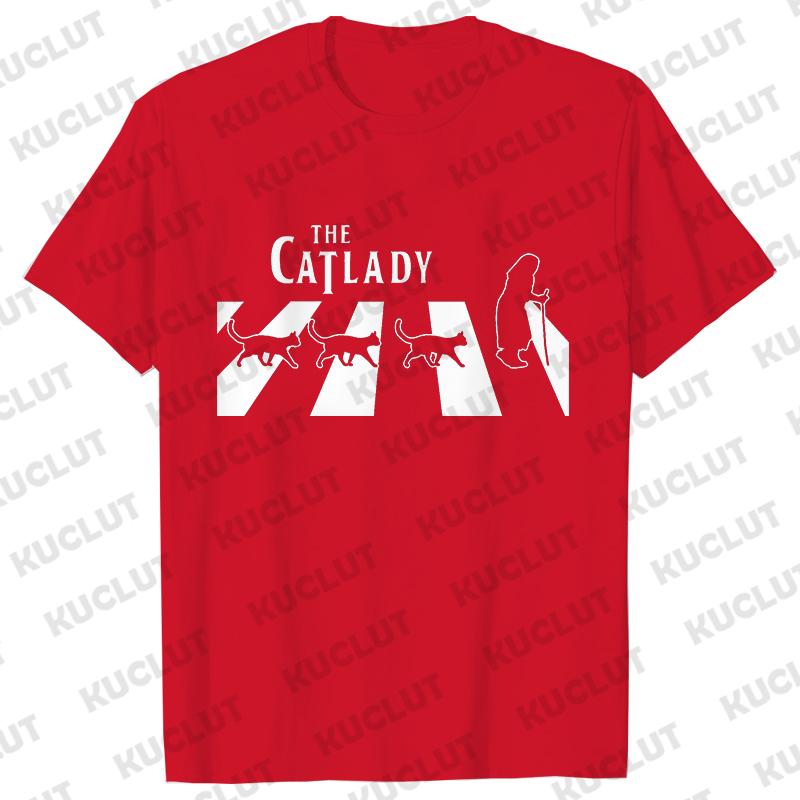 The Cat Lady Graphic T Shirts Unisex Funny for Cat Lovers T Shirt Summer Clothes Shirts Fashion Casual Short Sleeve Tees Shirts