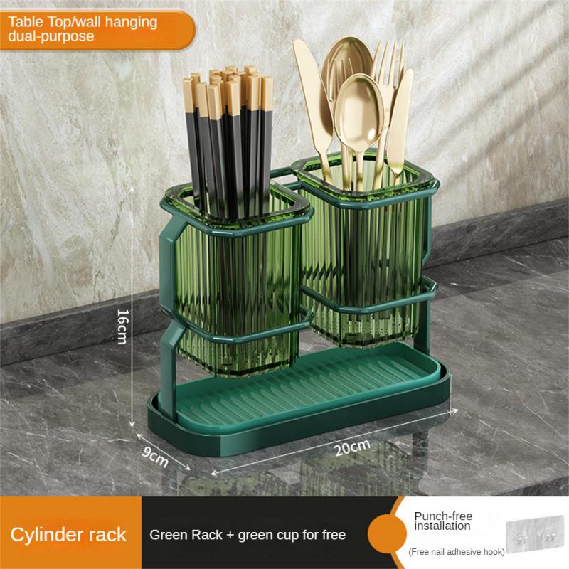 Kitchen Cutlery Organizer Multi-functional Kitchen Counter Storage Chopsticks Tableware Holder Basket Sponge Holder For Kitchen