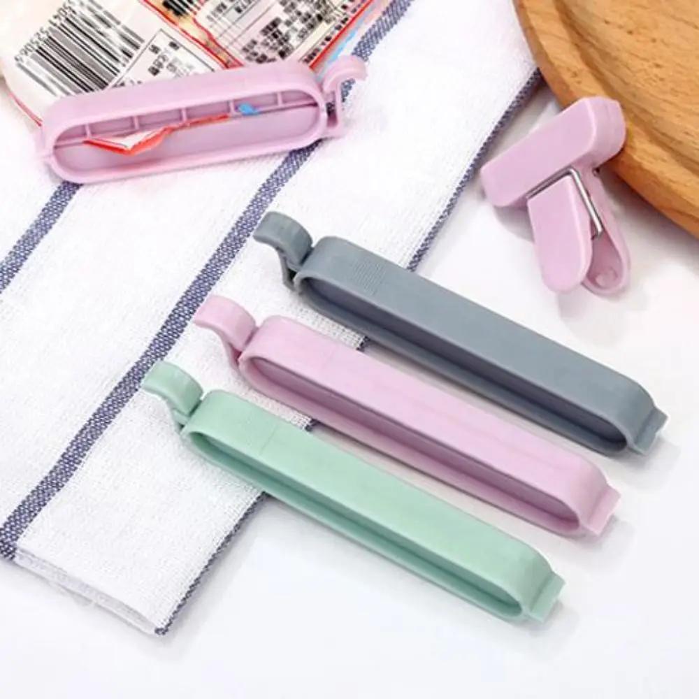 Portable 1 set of 12 Snack Sealing Clips Practical Solid Debris Bag Clips Household Plastic Sealing Clip Kitchen Bag